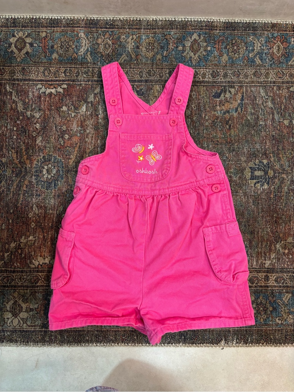 Vintage pink OshKosh bubble overalls 18 months